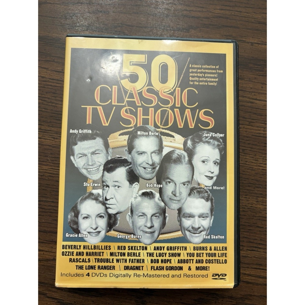 50 Classic Tv Shows 4-DVD Set Andy Griffith Lucy‎ Show Lone Ranger Burns Allen